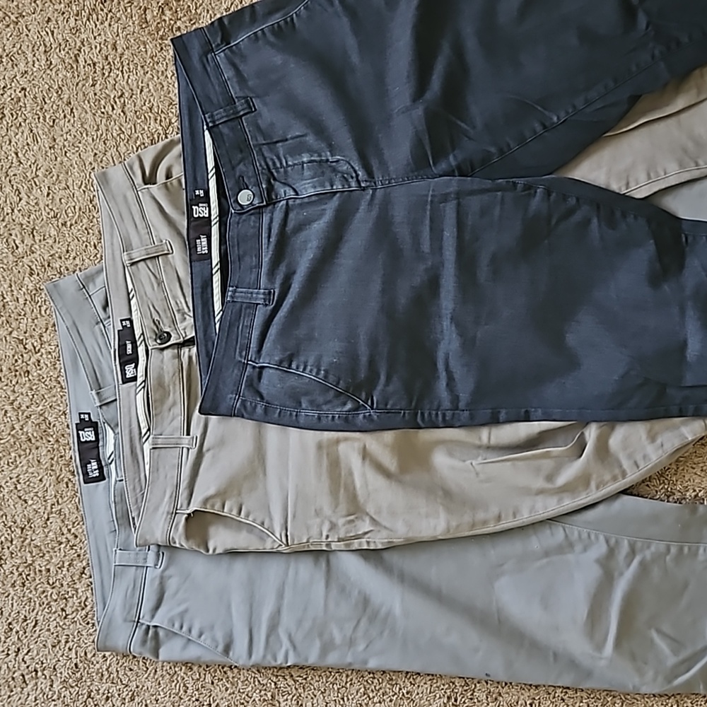 3 PAIRS RSQ Chinos